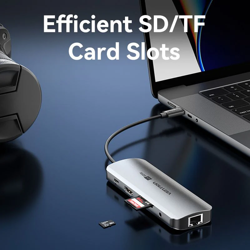 Док-станция Vention 9-in-1 USB-C Docking Station (TQMHB) - фото 2