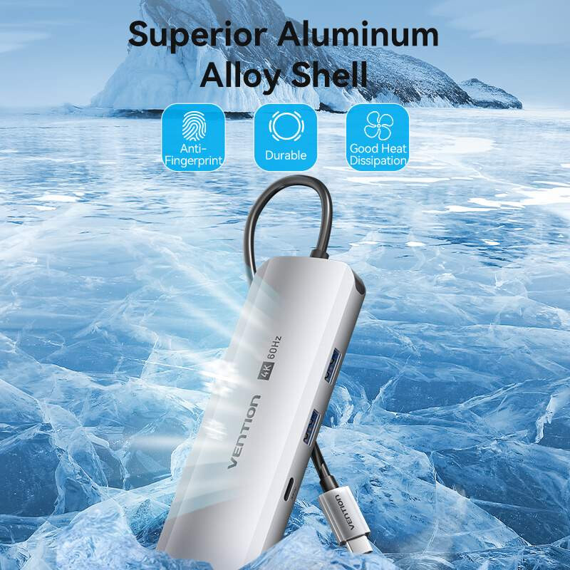 Док-станция Vention 9-in-1 USB-C Docking Station (TQMHB) - фото 9