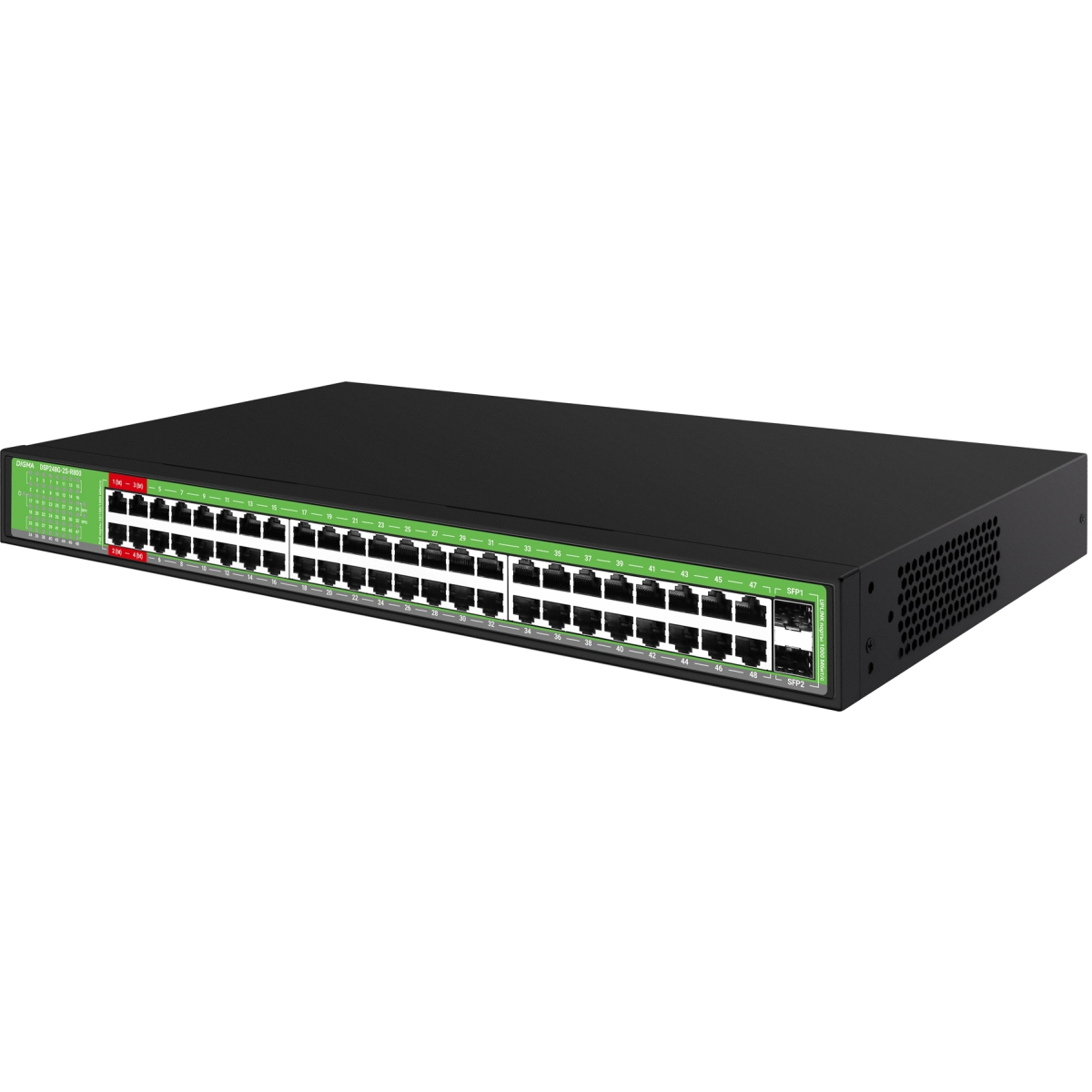 Коммутатор (свитч) Digma DSP248G-2S-R800 V1