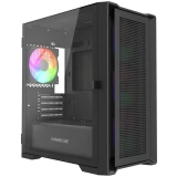 Корпус Powercase Alisio Micro X4B V2 LE Black (CAMCXB-A4-LE)