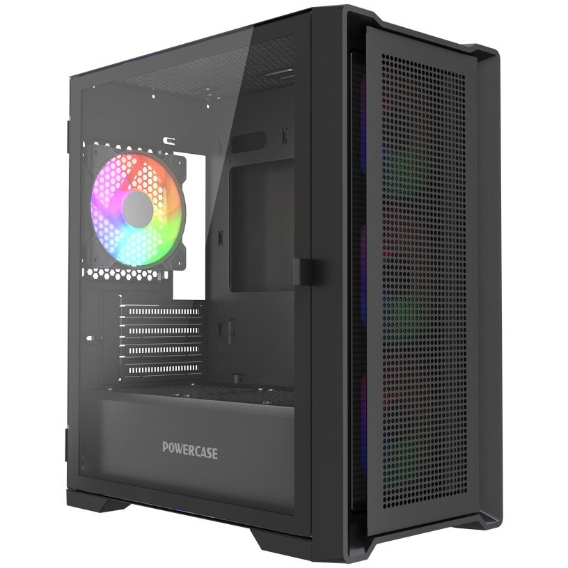 Корпус Powercase Alisio Micro X4B V2 LE Black - CAMCXB-A4-LE