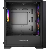 Корпус Powercase Alisio Micro X4B V2 LE Black (CAMCXB-A4-LE)