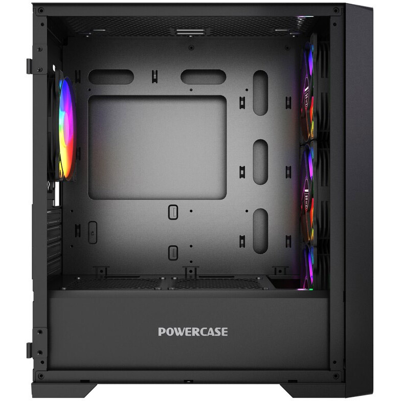 Корпус Powercase Alisio Micro X4B V2 LE Black - CAMCXB-A4-LE - фото 4