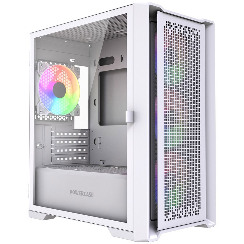 Корпус Powercase ByteFlow Micro White LE - CAMBFW-A4-LE