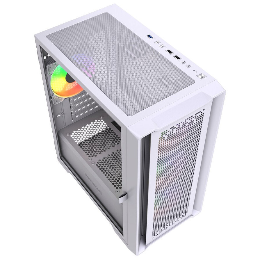 Корпус Powercase ByteFlow Micro White LE - CAMBFW-A4-LE - фото 6