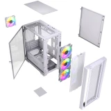 Корпус Powercase ByteFlow Micro White LE (CAMBFW-A4-LE)