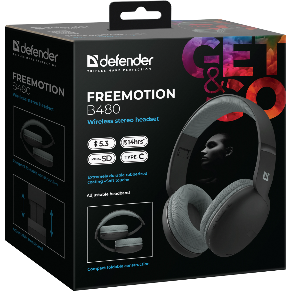 Гарнитура Defender FreeMotion B480 Black (63480) - фото 9