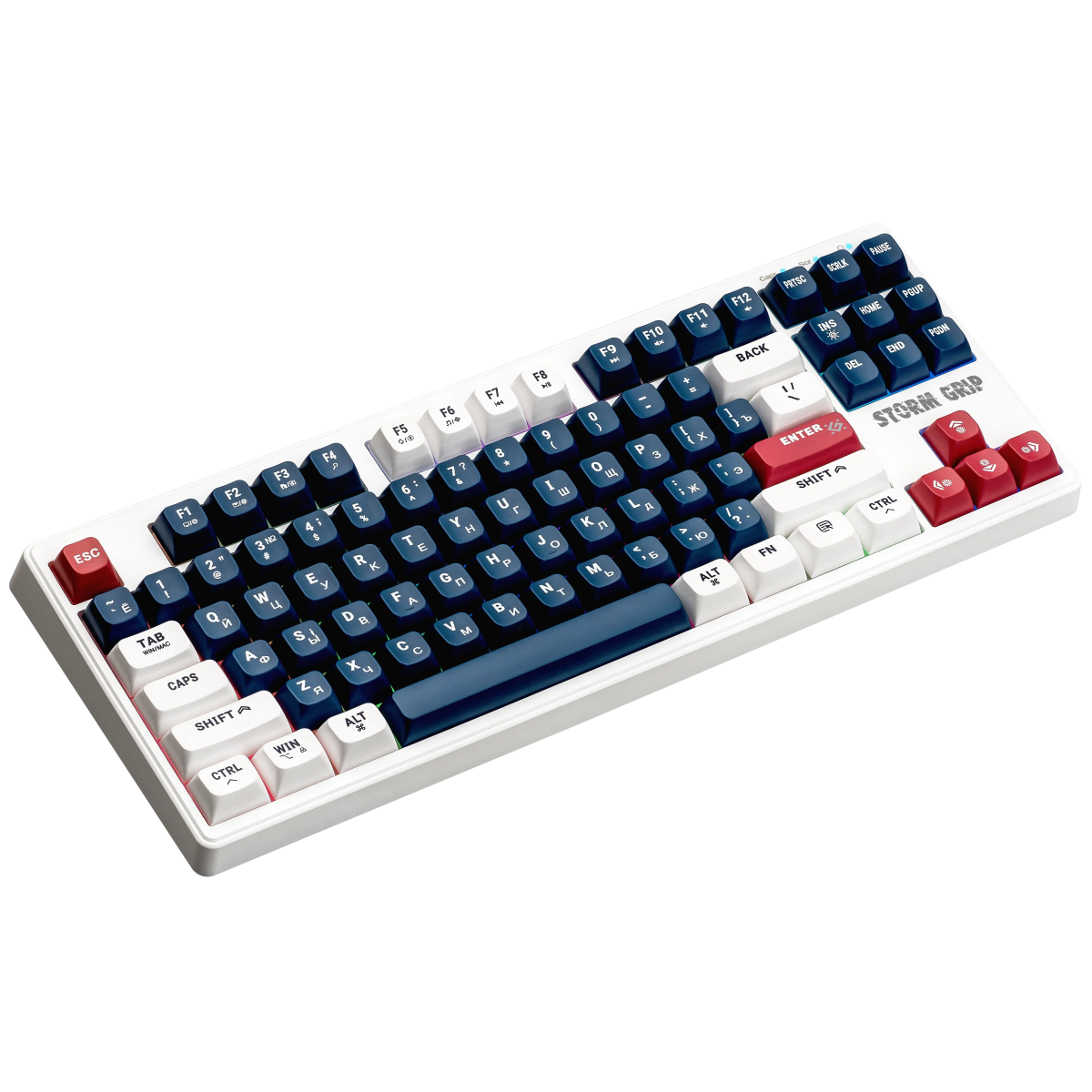 Клавиатура Defender Storm Grip GK-188 White/Blue (45188) - фото 3