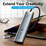 Док-станция Vention 9-in-1 USB-C Docking Station (TGVHB)