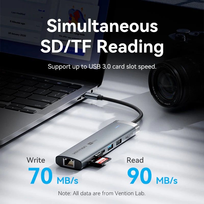 Док-станция Vention 9-in-1 USB-C Docking Station (TGVHB) - фото 6