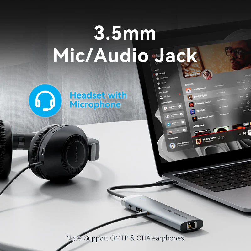 Док-станция Vention 9-in-1 USB-C Docking Station (TGVHB) - фото 9