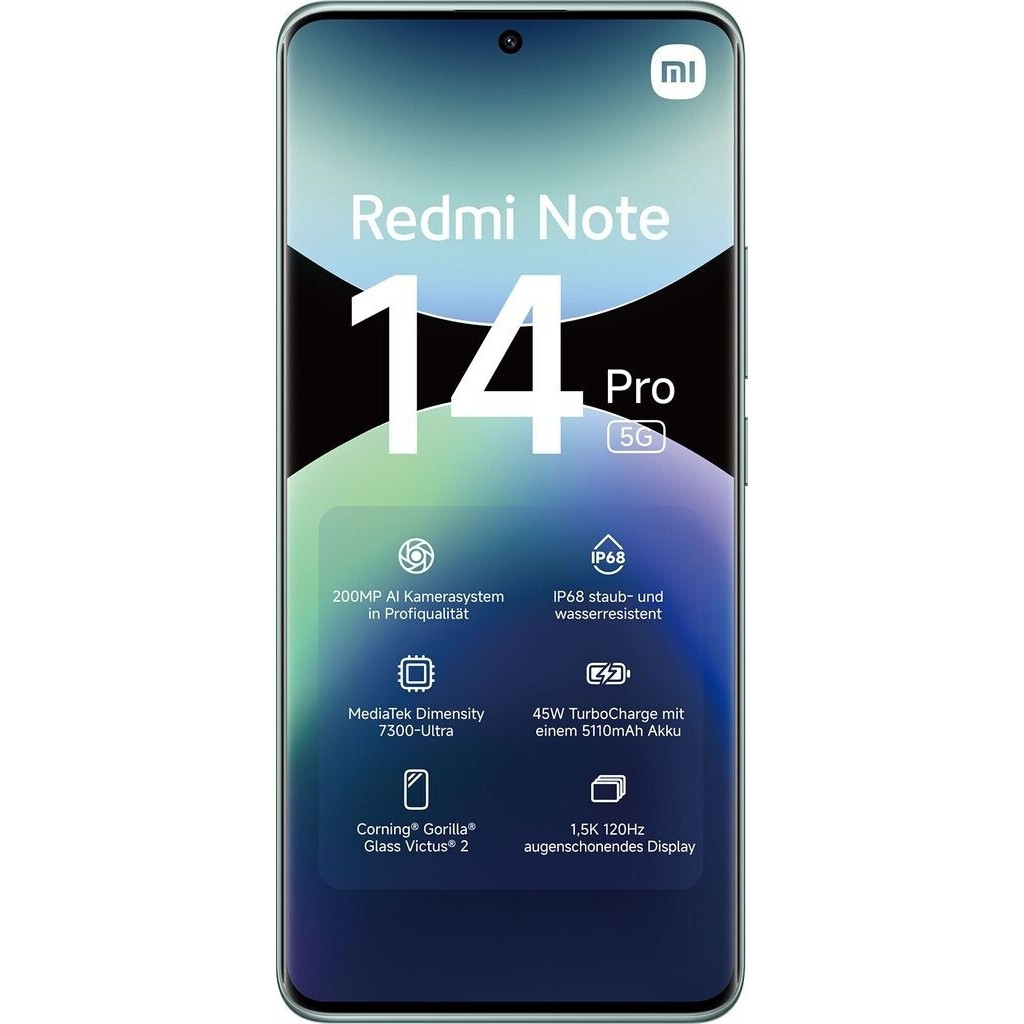 Смартфон Xiaomi Redmi Note 14 Pro 5G 8/256Gb Coral Green - MZB0INLRU - фото 3
