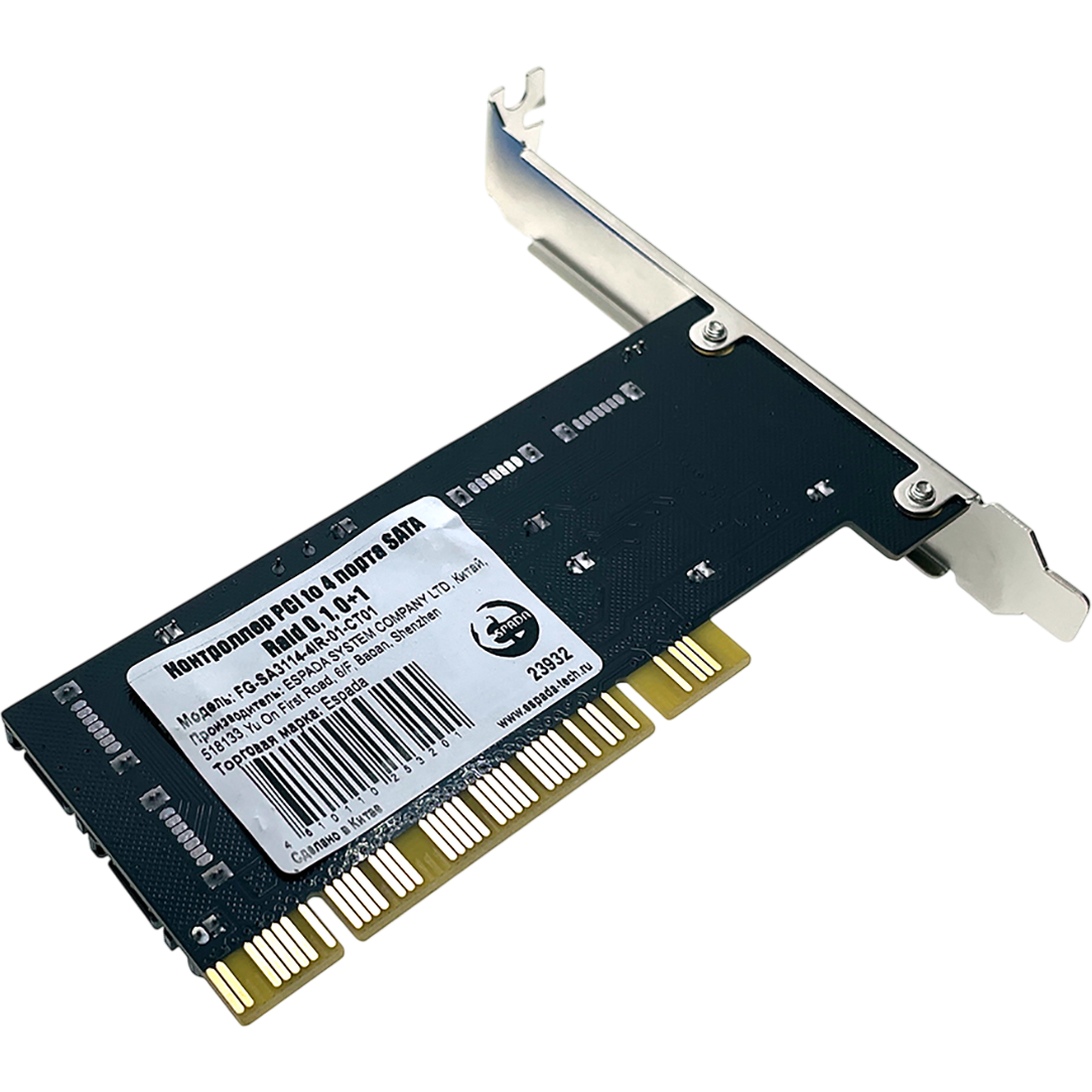 Контроллер SATA Espada FG-SA3114-4IR-01-CT01 OEM - фото 2