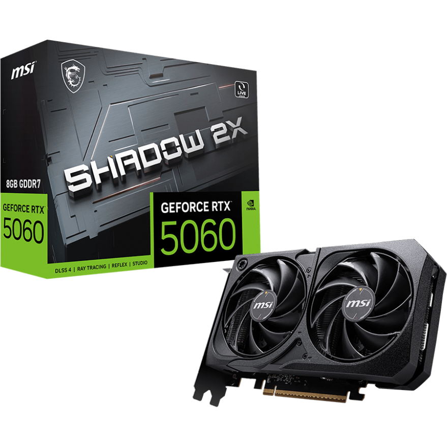 Видеокарта NVIDIA GeForce RTX 5060 MSI 8Gb (RTX 5060 8G SHADOW 2X) - фото 5