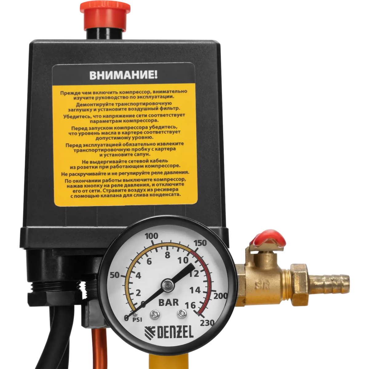 Компрессор Denzel BCV2300/100 - 58111 - фото 10