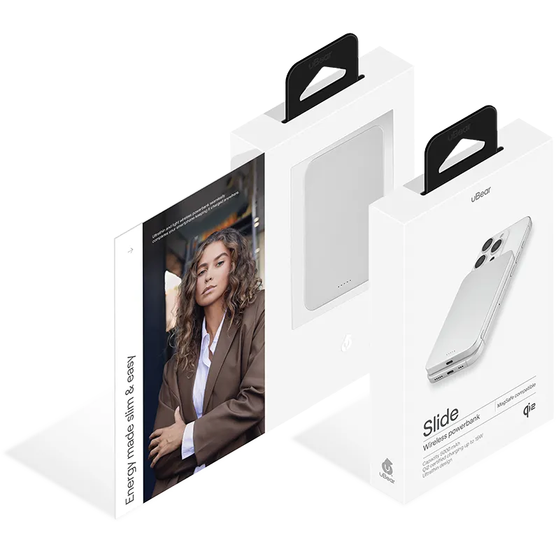 Внешний аккумулятор uBear Slide 5000 White - PB19WH5000-PDM - фото 6