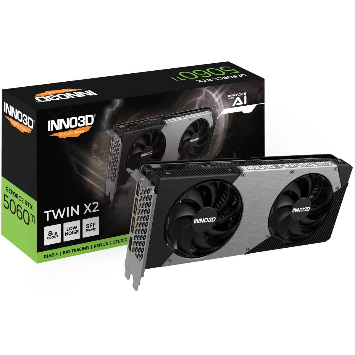 Видеокарта NVIDIA GeForce RTX 5060 Ti INNO3D Twin X2 8GB (N506T2-08D7-193075N) - фото 3