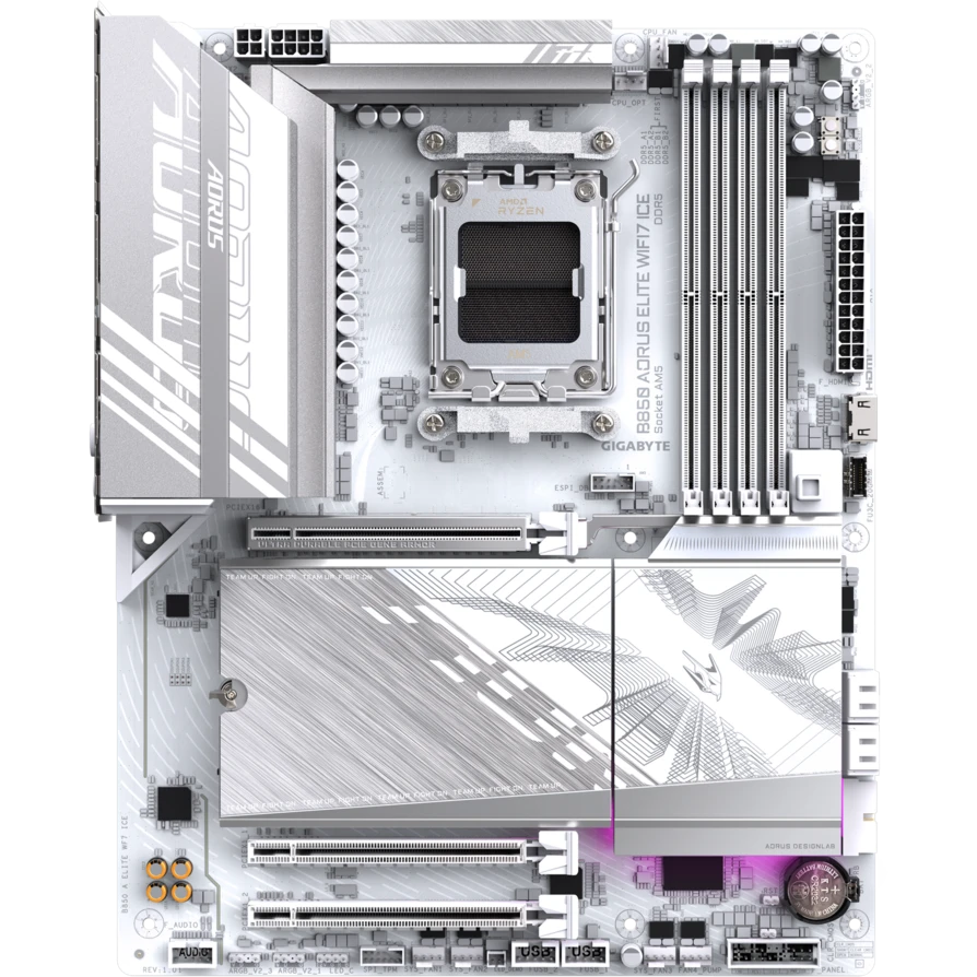 Материнская плата Gigabyte B850 AORUS ELITE WIFI7 ICE (rev. 1.1)