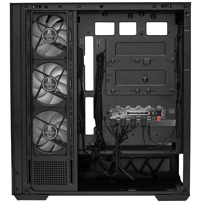 Корпус XASTRA Q700 4ARGB-C10-UC Black - Q700-4FM12A-C10-UC - фото 4
