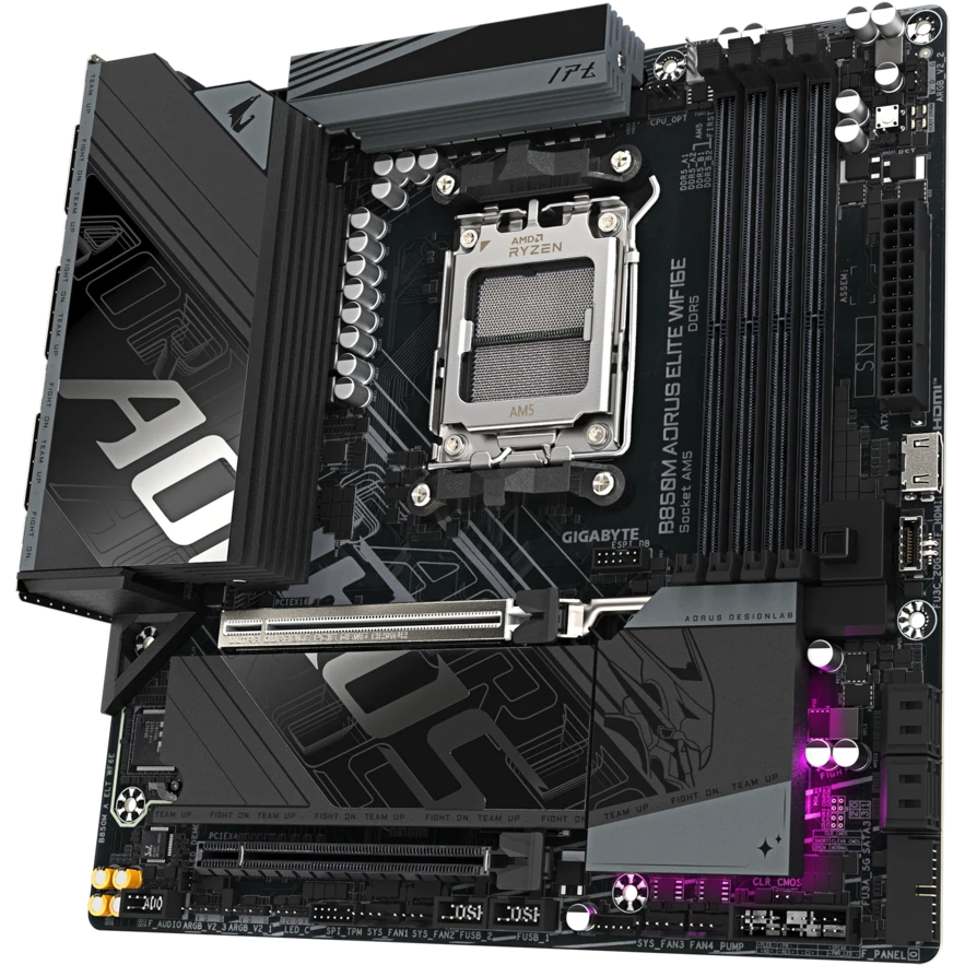 Материнская плата Gigabyte B850M AORUS ELITE WIFI6E (rev. 1.1) - фото 2