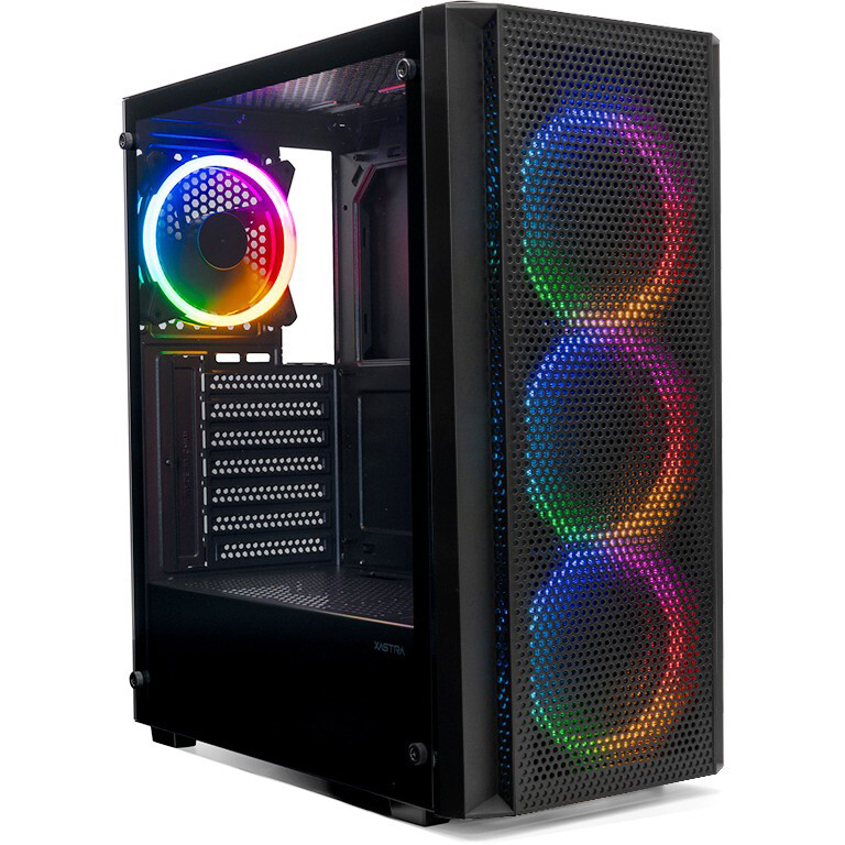Корпус XASTRA A311 4FRGB Black - A311-4FR12F