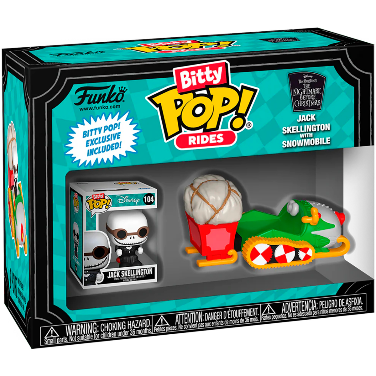 Фигурка Funko Bitty POP! Rides TNBC Jack Skellington - 83624 - фото 2