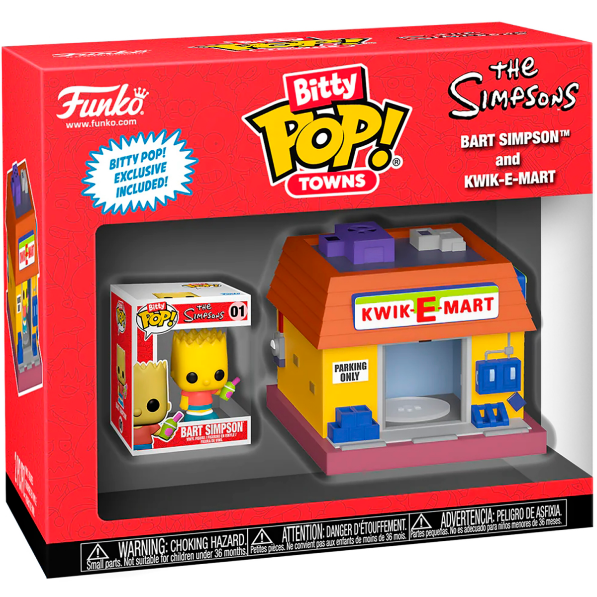 Фигурка Funko Bitty POP! Towns Simpsons Bart Simpson and Kwik-E-Mart - 83684 - фото 2