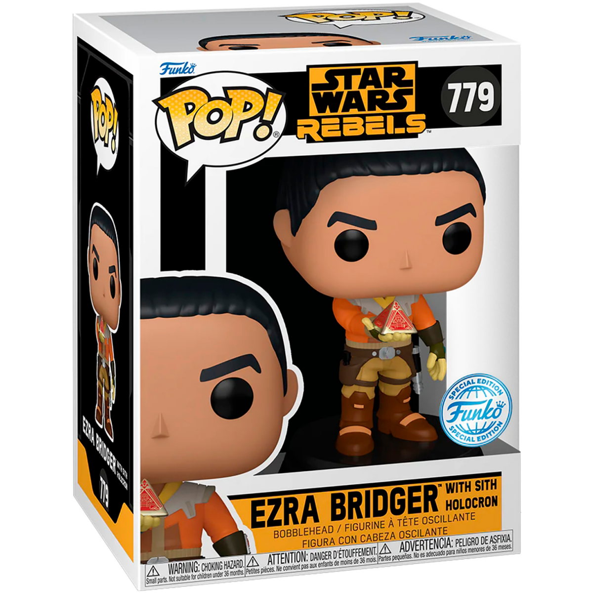 Фигурка Funko POP! Bobble Star Wars Rebels Ezra Bridger - 85341 - фото 2