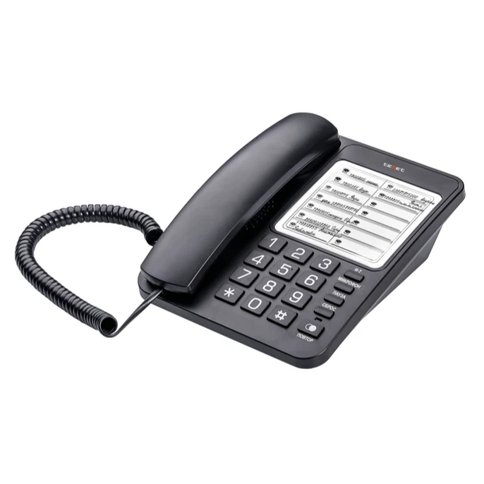 Проводной телефон Texet TX-234 Black - фото 2