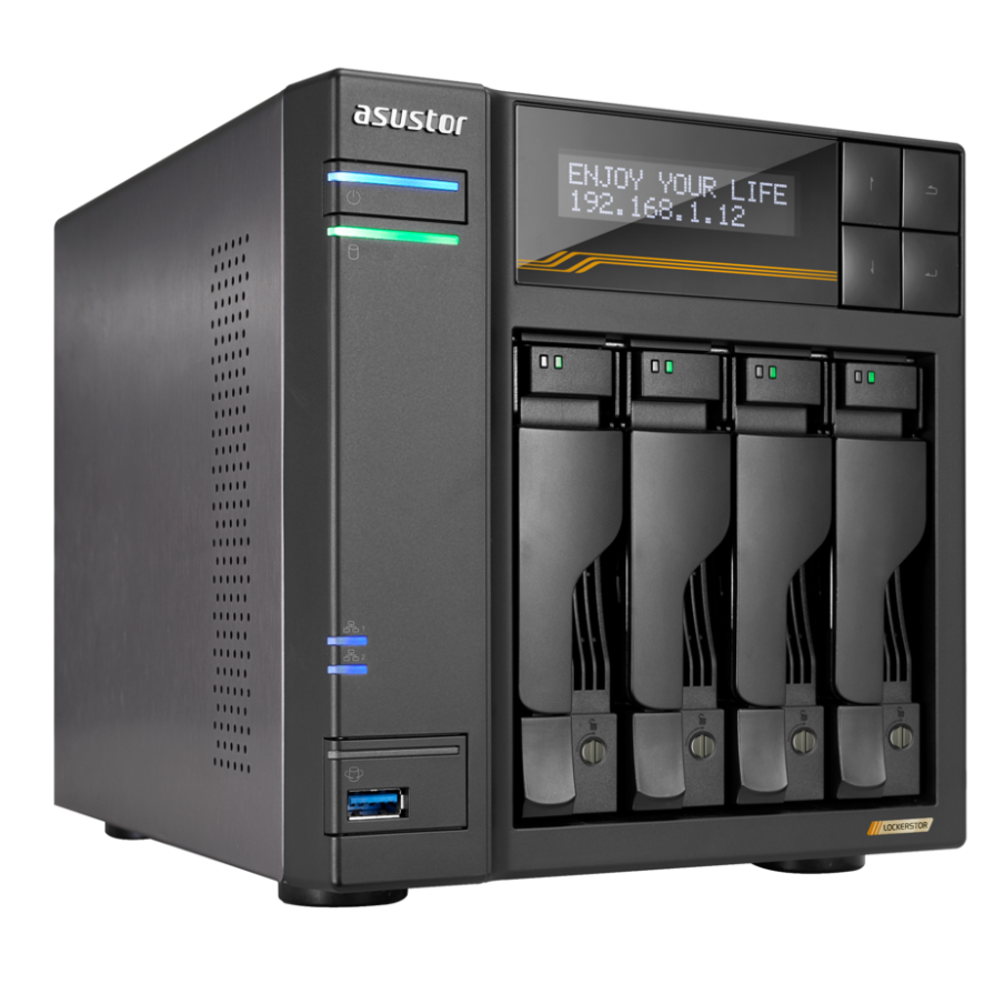 Сетевое хранилище (NAS) ASUSTOR LOCKERSTOR 4 Gen3 (AS6804T)