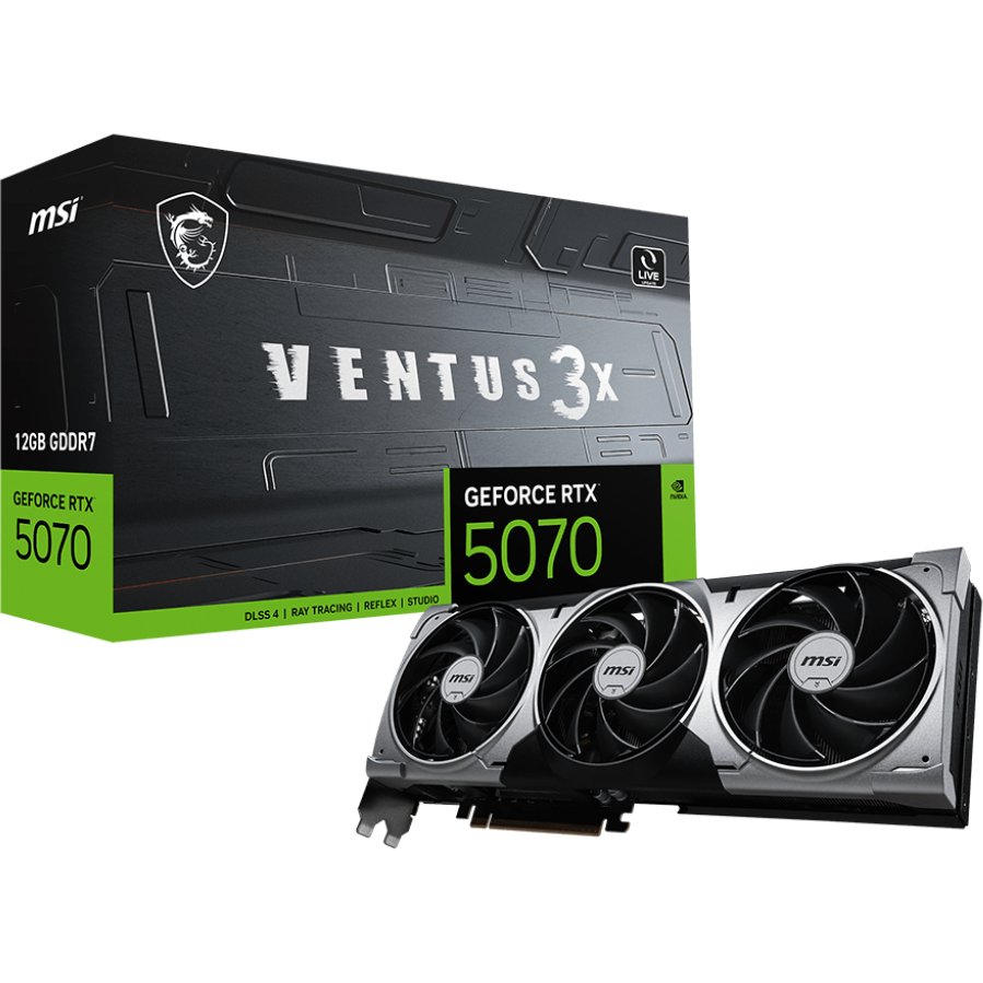 Видеокарта NVIDIA GeForce RTX 5070 MSI 12Gb (RTX 5070 12G VENTUS 3X) - фото 6