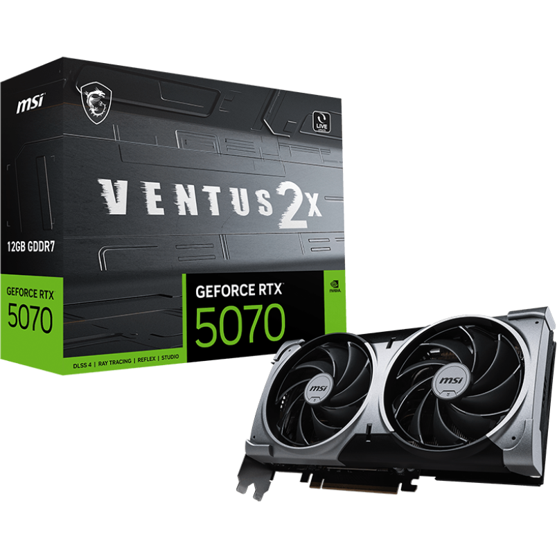 Видеокарта NVIDIA GeForce RTX 5070 MSI 12Gb (RTX 5070 12G VENTUS 2X) - фото 6