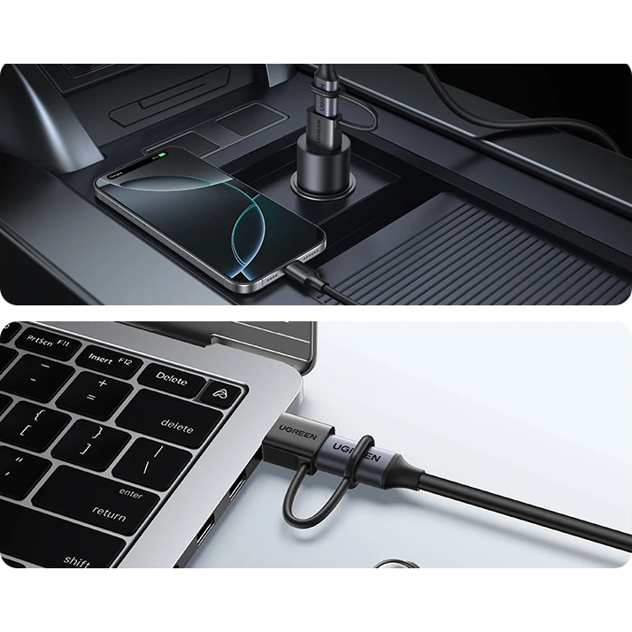 Переходник USB A (M) - USB Type-C (F), UGREEN LS502 - 65332 - фото 4