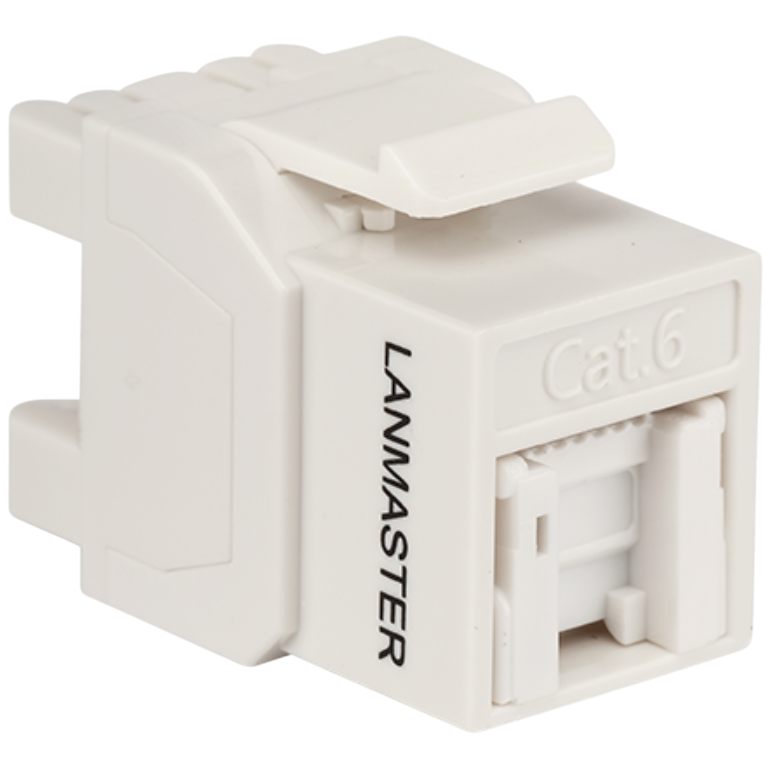 Вставка RJ-45 Lanmaster LAN-OK45U6/180R-WH