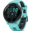 Умные часы Garmin Forerunner 265 Black Bezel with Aqua Case and Aqua/Black Silicone Band - 010-02810-12