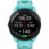 Умные часы Garmin Forerunner 265 Black Bezel with Aqua Case and Aqua/Black Silicone Band (010-02810-12)