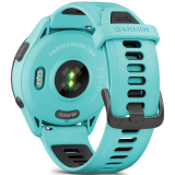 Умные часы Garmin Forerunner 265 Black Bezel with Aqua Case and Aqua/Black Silicone Band (010-02810-12)