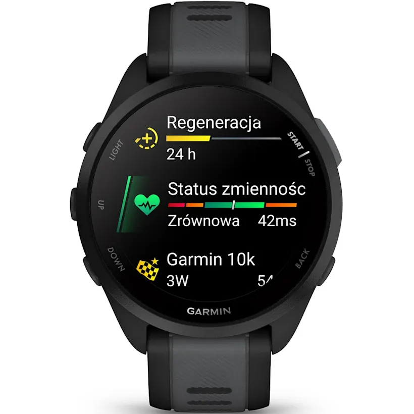 Умные часы Garmin Forerunner 165 Mist Black/Slate Gray - 010-02863-20 - фото 2