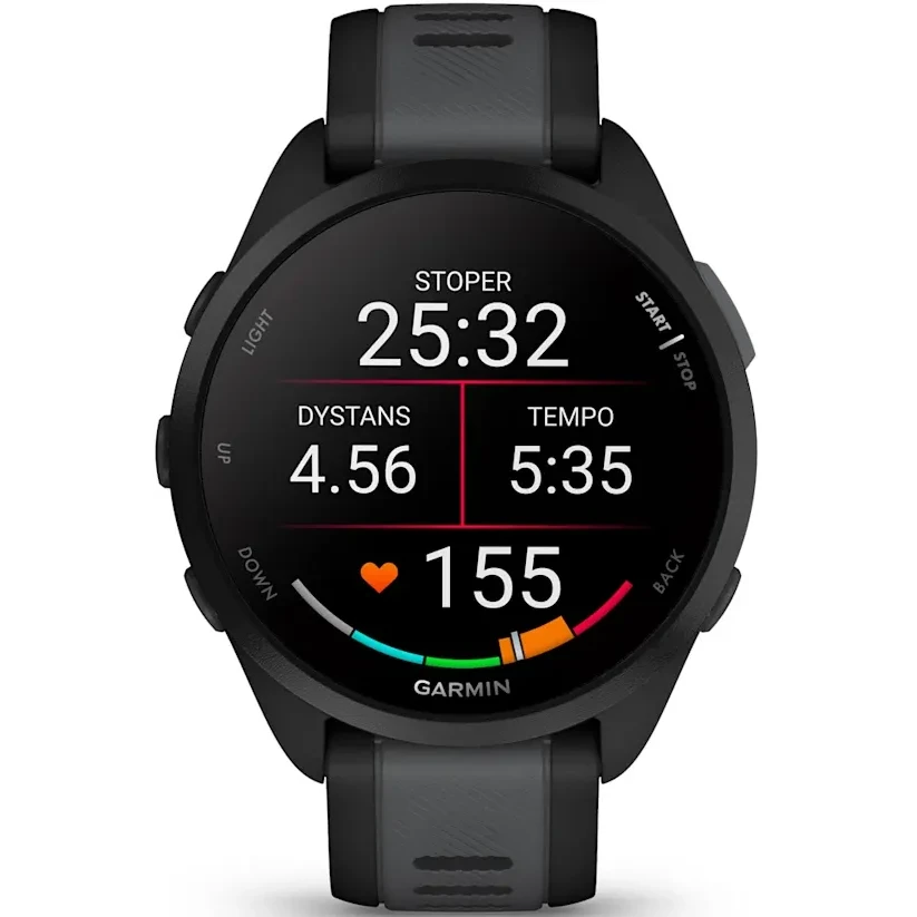 Умные часы Garmin Forerunner 165 Mist Black/Slate Gray - 010-02863-20 - фото 4