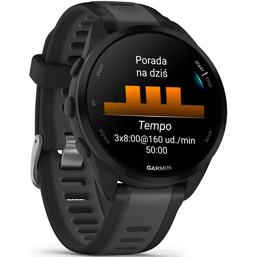 Умные часы Garmin Forerunner 165 Mist Black/Slate Gray - 010-02863-20 - фото 3