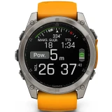 Умные часы Garmin Fenix 8 51mm AMOLED Titan Grey/Orange (010-02905-11)