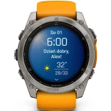 Умные часы Garmin Fenix 8 51mm AMOLED Titan Grey/Orange (010-02905-11)