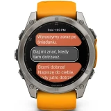 Умные часы Garmin Fenix 8 51mm AMOLED Titan Grey/Orange (010-02905-11)