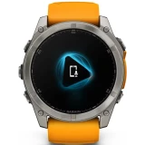 Умные часы Garmin Fenix 8 51mm AMOLED Titan Grey/Orange (010-02905-11)