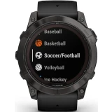Умные часы Garmin Fenix 7X Pro Sapphire Solar Edition Carbon Grey with Black Band (010-02778-11)