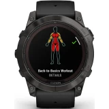 Умные часы Garmin Fenix 7X Pro Sapphire Solar Edition Carbon Grey with Black Band (010-02778-11)