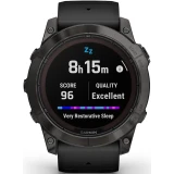 Умные часы Garmin Fenix 7X Pro Sapphire Solar Edition Carbon Grey with Black Band (010-02778-11)