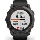 Умные часы Garmin Fenix 7X Pro Sapphire Solar Edition Carbon Grey with Black Band (010-02778-11)