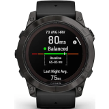 Умные часы Garmin Fenix 7X Pro Sapphire Solar Edition Carbon Grey with Black Band (010-02778-11)