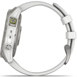 Умные часы Garmin Epix (Gen 2) Sapphire Black Titanium with White Band (010-02582-21)